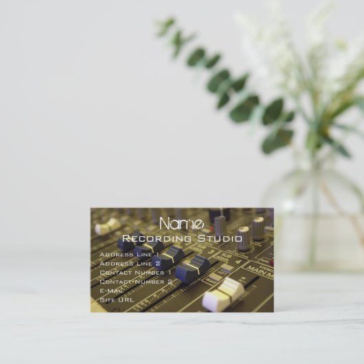 Recording Studio名刺 名刺 (スタンド正面)