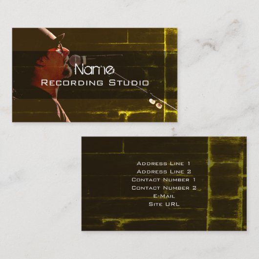 Recording Studio名刺 名刺 (正面/裏面)