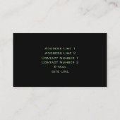 Recording Studio名刺 名刺 (裏面)