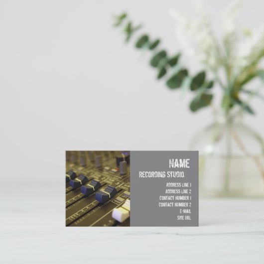 Recording Studio名刺 名刺 (スタンド正面)