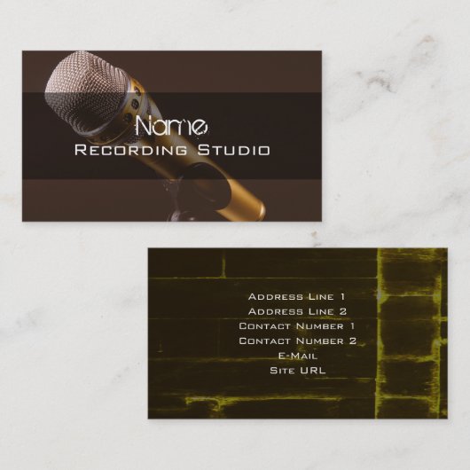 Recording Studio名刺 名刺 (正面/裏面)