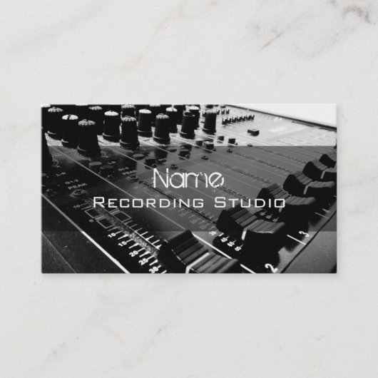 Recording Studio名刺 名刺 (正面)