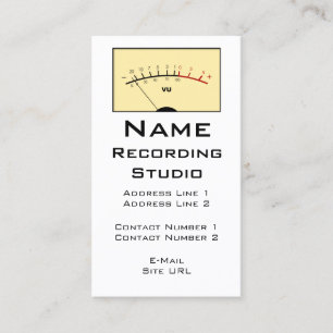 Recording Studio名刺 – 透明bkg 名刺