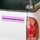 Recovering College Student引用文 バンパーステッカー (トラック上)