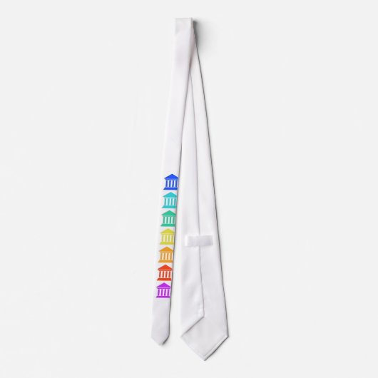 Recovery Addict Vertical Courthouses ネクタイ (裏面)