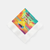 Recovery Can Be Fun Recovery Slogan Sunrise 縁ありカクテルナプキン (角)