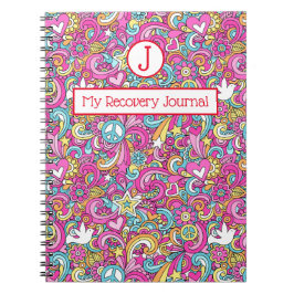 Recovery Journal Peace & Love Notebook ノートブック