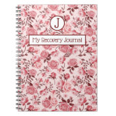 Recovery Journal Pink Roses Notebook ノートブック (正面)