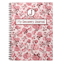Recovery Journal Pink Roses Notebook ノートブック