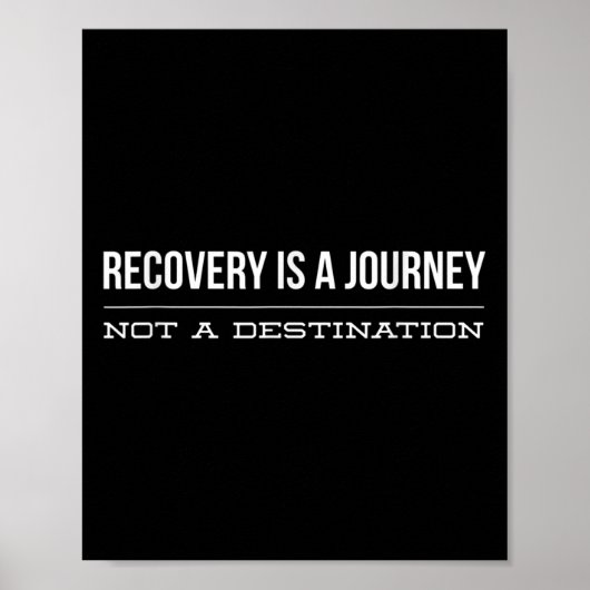 Recovery Journey Aa Alcoholics Na Narcotics Motiva ポスター (正面)