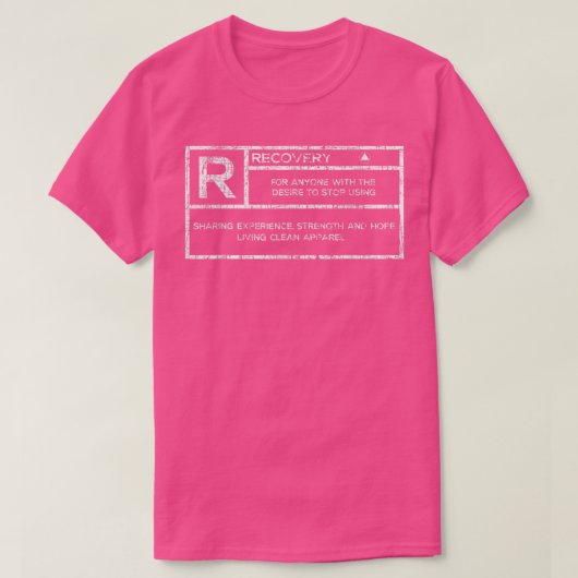 RecoverySobriality記念日SoberオウムNA Tシャツ (デザイン正面)