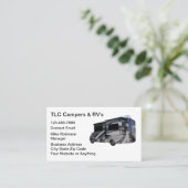 Recreational Vehicles And Motorhomes 名刺 (スタンド正面)