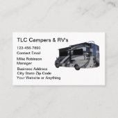Recreational Vehicles And Motorhomes 名刺 (正面)