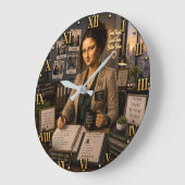 Recruiter Mona Lisa ラージ壁時計 (傾斜)