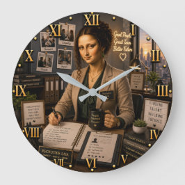 Recruiter Mona Lisa ラージ壁時計
