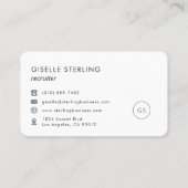 Recruiter Professional 名刺 (裏面)