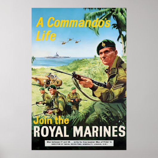 Recruitment Poster A Commando's Life. Join the ポスター (正面)
