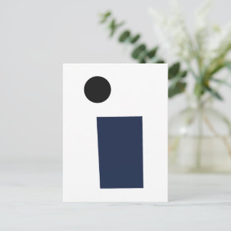 Rectangle and Circle by Kazimir Malevich (1915) ポストカード