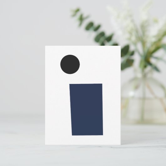 Rectangle and Circle by Kazimir Malevich (1915) ポストカード (スタンド正面)