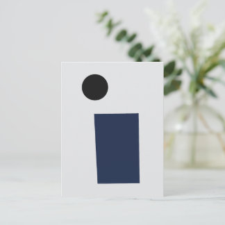 Rectangle and Circle by Kazimir Malevich (1915) ポストカード