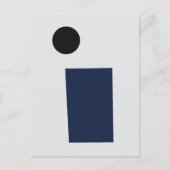 Rectangle and Circle by Kazimir Malevich (1915) ポストカード (正面)