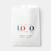 Rectangle Business Companyロゴ文字紙バッグ フェイバーバッグ (正面)