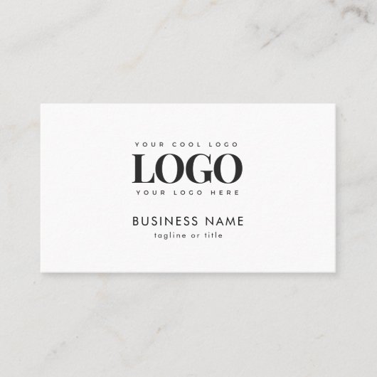 Rectangle Business Logo Qrコード会社の追加 名刺 (正面)