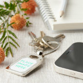 Rectangle Metal Keychain – お土産ギフトデザイン キーホルダー (側面)