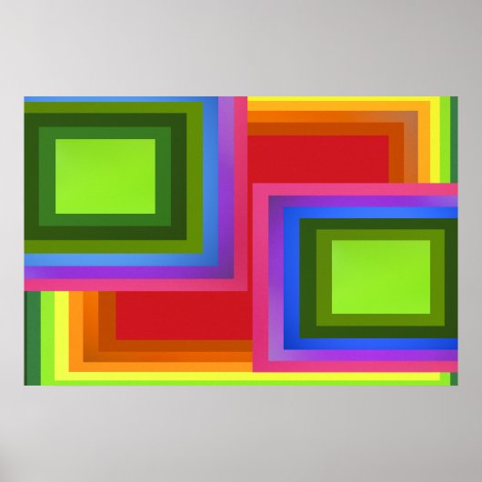 Rectangle Rainbow ポスター (正面)