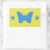 Rectangle sticker with Flag of Bady Bassit, Brazil 長方形シール (バッグ)