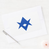 Rectangle sticker with Flag of Toyota City 長方形シール (封筒)