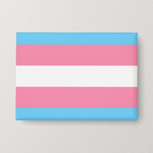 rectangle trans flag button 缶バッジ (正面)