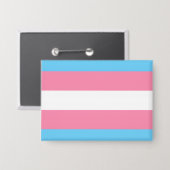 rectangle trans flag button 缶バッジ (正面/裏面)