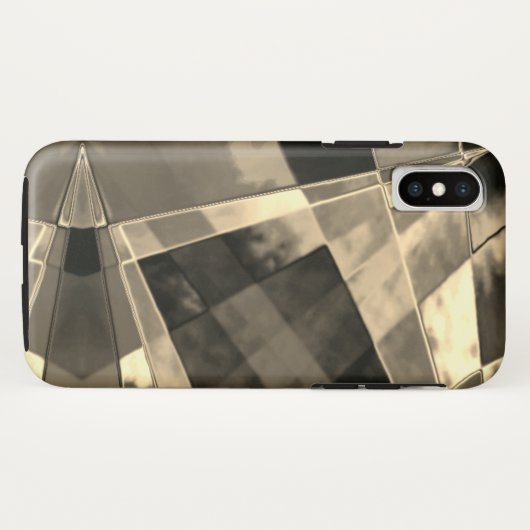 Rectangles inclined in tones timber or beige? Case-Mate iPhoneケース (裏面(横))