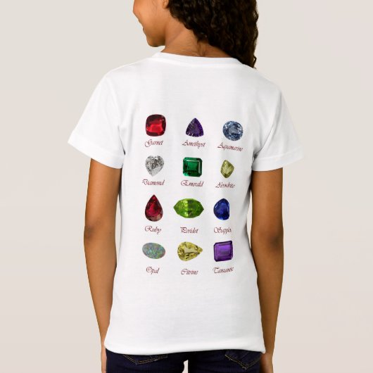 Rectangular Sapphire Blue Pattern Tシャツ (裏面)