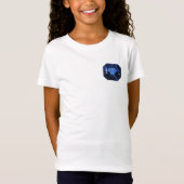 Rectangular Sapphire Blue Pattern Tシャツ (正面)