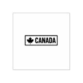 Rectangular Styling Canada Logo Printed Jet Black  ラバースタンプ (インプリント)