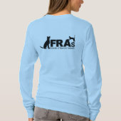 Recuedペット石! 長袖のTシャツ、FRASのロゴ Tシャツ (裏面)