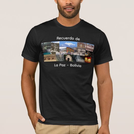 Recuerdo de La Paz Bolivia Tシャツ (正面)