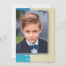 Recuerdo de Mi Primera Comunión en Azul y Beige シーズンカード