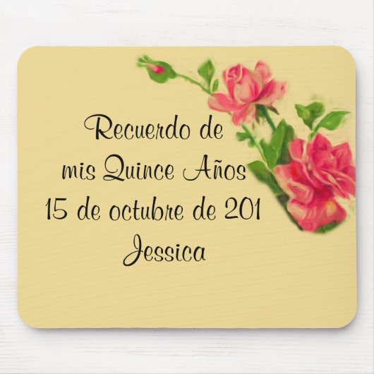 Recuerdo de mis 15のañosのマウスパッド マウスパッド (正面)