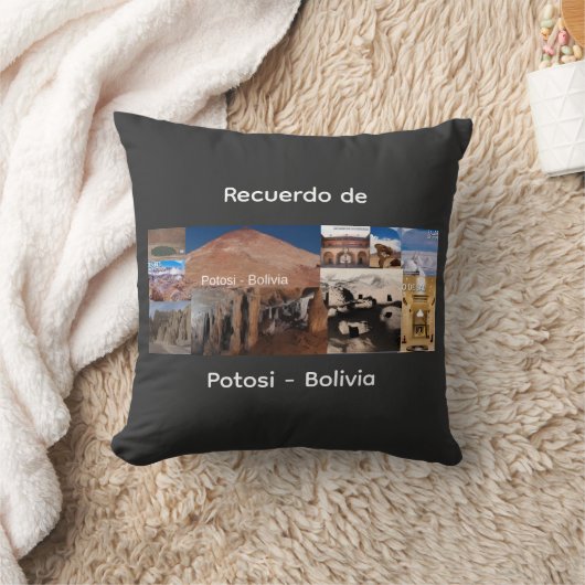 Recuerdo de Potosi Bolivia クッション (ブランケット)