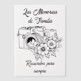 Recuerdos de Familia ベラム紙招待状