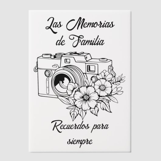 Recuerdos de Familia ベラム紙招待状 (正面)