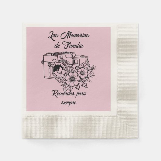 Recuerdos de Familia 縁ありカクテルナプキン (正面)