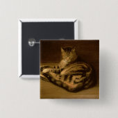 Recumbent猫1898年 缶バッジ (正面&裏面)