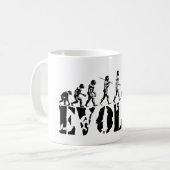 Recumbent自転車の進化のおもしろいのスポーツの芸術 コーヒーマグカップ (正面左)