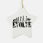 Recumbent自転車の進化のおもしろいのスポーツの芸術 セラミックオーナメント (右)