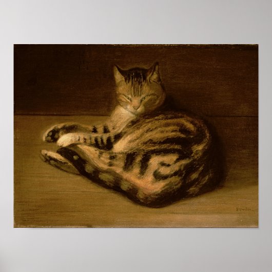 Recumbent Cat, 1898 ポスター (正面)