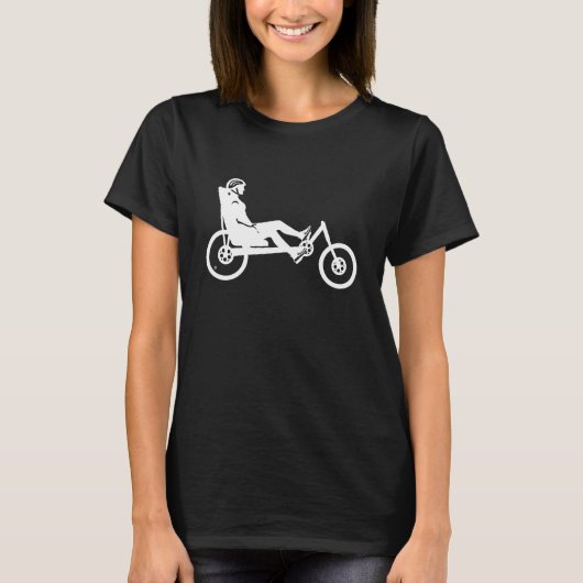 Recumbent Delta Gal on Trike - RecumbedLife Tシャツ (正面)